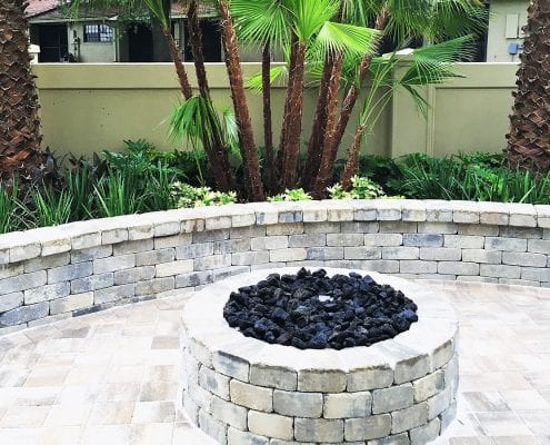 Learn How Our Landscape Designer in Orlando FL Implemented a New Seating Wall at BLG Environmental Services