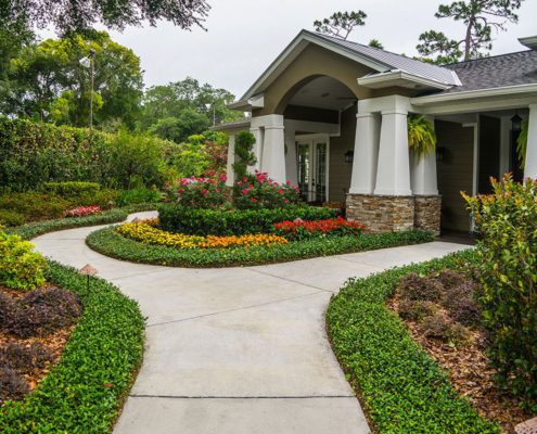 The Best Font Yard Landscape Design in Orlando Florida by BLG Environmental Services